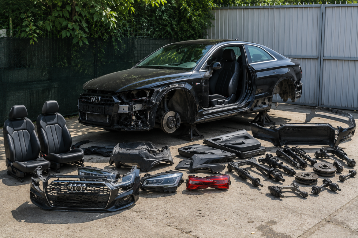 розібраний Audi A5 F5 на майданчику